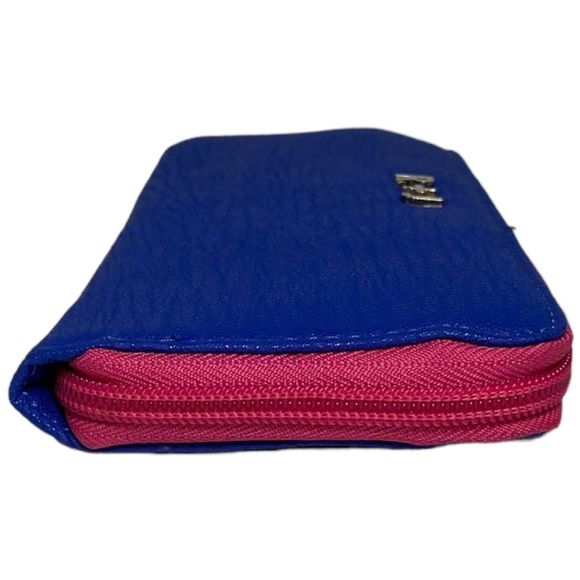 R + J Handbags - R+J pink and Blue Zipper Wallet